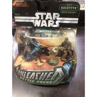 ใหม่ Hasbro Star Wars Battle of Kashyyk Battle Packs Unleashed-Aayla, Yoda, Chewbacca