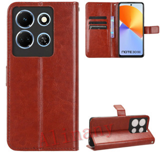 เคสสำ Infinix Note 30 4G / 5G Case Flip PU Leather Phone Casing คสโทรศัพท์มือถือ Infinix Note30 Back Cover