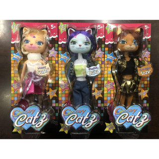 ใหม่ ตุ๊กตาแมว Cityworld groovy cats catz แฟชั่น สําหรับแต่งตัว