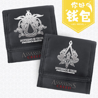 กระเป๋าสตางค์ ลายการ์ตูน Assassins Creed สร้างสรรค์ ใส่บัตรเครดิต ของขวัญ สําหรับเด็กนักเรียน