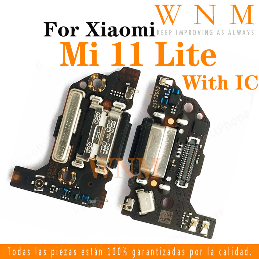 ใหม่สําหรับ Xiaomi Mi 11 Lite 4G 5G USB ชาร์จพอร์ต Dock Connector ชาร์จพอร์ต Flex สายอะไหล่ซ่อม