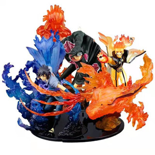 โมเดลฟิกเกอร์ Pvc อนิเมะนารูโตะ Uchiha Itachi Uchiha Sasuke Uzumaki Naruto Shippuden Uchiha Itachi And Crow ขนาด 19-20 ซม. 3 สไตล์ ของเล่นสําหรับเด็ก