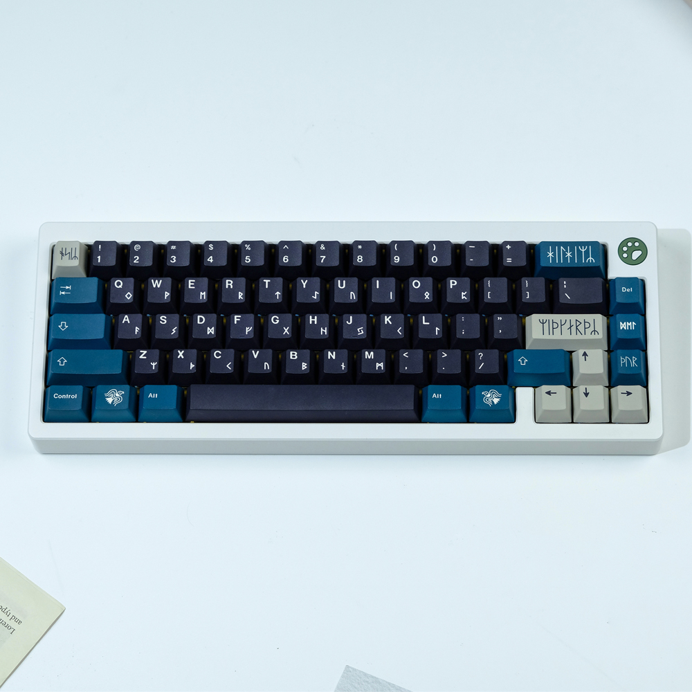 129 Keys GMK Norse Keycaps Cherry Profile PBT Dye Sublimation Keycap