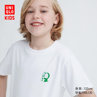 Uniqlo เสื้อยืดแขนสั้น พิมพ์ลายโดราเอมอน สําหรับเด็กผู้ชาย และเด็กผู้หญิง 462751