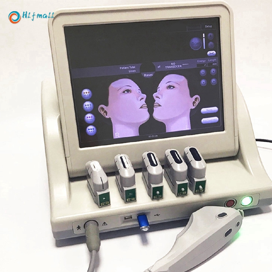 เครื่องไฮฟูแบบเน้นความเข้มสูงแบบมืออาชีพเปลี่ยนหัว