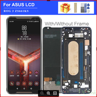 หน้าจอแสดงผล LCD 6.59 นิ้ว พร้อมแผงดิจิไทเซอร์สัมผัส สําหรับ Asus ROG 3 ZS661KS ROG Phone 3 Strix