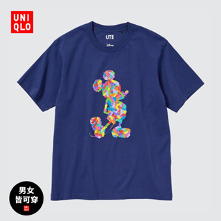 Uniqlo เสื้อยืดแขนสั้น พิมพ์ลายมิกกี้เมาส์ สําหรับผู้ชาย และผู้หญิง (UT) 463157