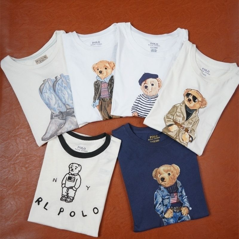 Ralphl เสื้อยืดแขนสั้นลําลอง ผ้าฝ้าย อเนกประสงค์ แฟชั่นคู่รัก สําหรับผู้ชาย และผู้หญิง GF99KJ