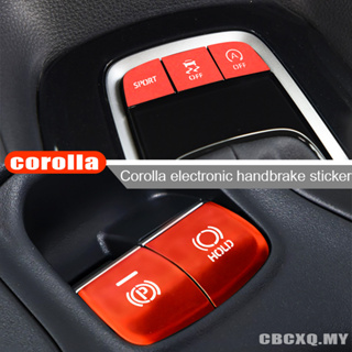 สติกเกอร์โลหะ ปุ่มสตาร์ทเตอร์ ปุ่มเดียว สําหรับตกแต่งรถยนต์ Toyota Corolla