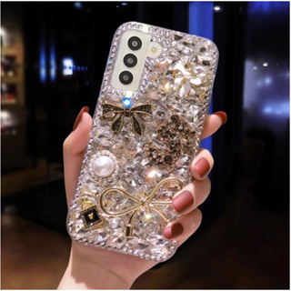 เคสโทรศัพท์มือถือ ประดับพลอยเทียม หรูหรา สําหรับ Samsung Galaxy Note20 Ultra Note20 Note10 Note10+ Note9 Note8 Lite