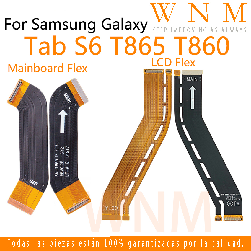 เมนบอร ์ ดหน ้ าจอ Flex สายสําหรับ Samsung Galaxy Tab S6 T865 T860 USB บอร ์ ดจอแสดงผล LCD หลักเมนบอร ์ ด Connector Flex สายเข ้ ากันได ้