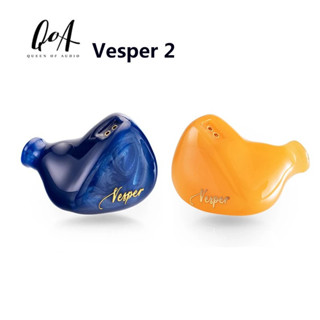 Qoa Vesper 2 หูฟังอินเอียร์ เรซิ่น HIFI 1DD+1 Knowles BA ไดรเวอร์ไฮบริด 0.78 2Pin ถอดออกได้