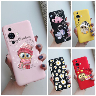 เคสโทรศัพท์มือถือ TPU นิ่ม ปิดด้านหลัง ลายการ์ตูนดอกไม้น่ารัก สําหรับ Huawei nova 11 11i