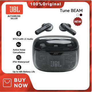 JBL TUNE BEAM GHSOT Original ANC TWS Bluetooth 5.3 Earphone IP54 Waterproof Active Noise Cancelling Earbuds 48H Playtime