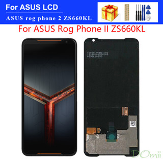 หน้าจอสัมผัสดิจิทัล LCD สําหรับ Asus ROG Phone 2 ROG2 Phone II ZS660KL I001DE