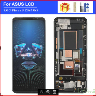 หน้าจอสัมผัส LCD 6.78 นิ้ว สําหรับ Asus ROG 5 ZS673KS 5 pro 5 ultimate ZS673KS Asus ZS673KS I005DA