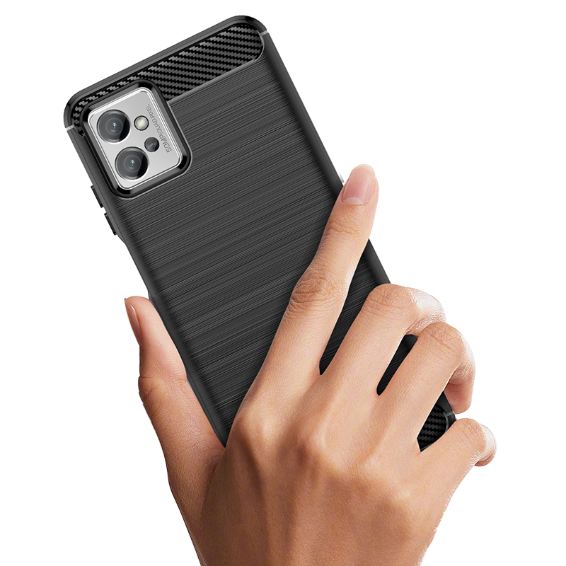 เคส Case for Motorola Moto E7i E7 G7 G7+ G8 Power Lite G9 Play G 5G Plus G50 G51 G30 G20 G22 G31 G32 G62 G72 G82 5G คาร์บอนไฟเบอร์ Carbon Fibre Brushed Texture Back Cover Soft TPU Bumper Shell Shockproof Mobile Phone Casing ซองมือถือ