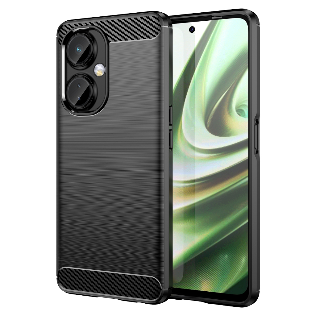 เคส Case for OnePlus 11 5G 11R 10 10T 10R 9R 9RT 7 7T 8 8T 9 Pro One Plus Ace 2 คาร์บอนไฟเบอร์ Carbon Fibre Brushed Texture Back Cover Soft TPU Bumper Shell Shockproof Mobile Phone Casing ซองมือถือ