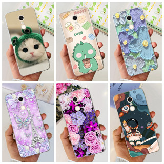 เคสโทรศัพท์ซิลิโคน TPU แบบนิ่ม ลายไดโนเสาร์ แมวน่ารัก สําหรับ Xiaomi Redmi 5 Plus Redmi5 Redmi 5 5Plus