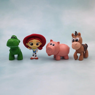 โมเดลฟิกเกอร์ PVC รูปดิสนีย์ Toy Story Sheriff Woody Jessie Buzz Lightyear Jessie Rex Lotso Alien Bulleye Q Version สําหรับตกแต่งเค้ก จํานวน 4 ชิ้น ต่อชุด