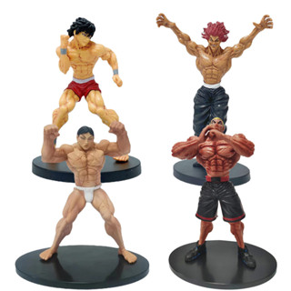 โมเดลฟิกเกอร์ PVC รูปการ์ตูนอนิเมะ Baki Grappler Hanma Baki Hanma Yujirō Hanayama Kaoru Jack Hanma Hammer 4 แบบ ขนาด 15-22 ซม. ของเล่นสําหรับเด็ก