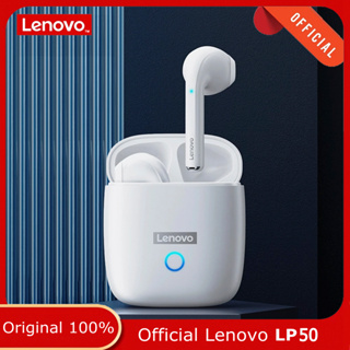 ของแท้ Lenovo LP50 TWS หูฟังบลูทูธไร้สาย กันน้ํา พร้อมไมโครโฟน 3D สําหรับ IOS Android