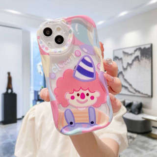 เคสโทรศัพท์มือถือนิ่ม ขอบโค้ง ลายการ์ตูนตัวตลกน่ารัก 3D สําหรับ Realme C15 C55 C21 C11 2021 C21Y C30 C30S C31 C33 C35 C25 C20 C3 C12 C2 C25S 10 5S 5 5i 9i C17 7i C1 C25Y C2 C3i 6i C20A  Narzo 20 10 10A 20A 30A 50A 50i Prime