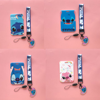 คลิปหนีบป้ายชื่อ ลายการ์ตูน Stitch Lilo และ Stitch ถอดออกได้ สีฟ้า