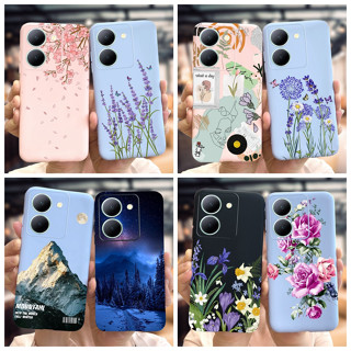 ใหม่ เคสโทรศัพท์มือถือแบบนิ่ม ลายดอกไม้ แฟชั่น สําหรับ Vivo Y36 V2247 2023 Y36 5G V29 Lite 5G