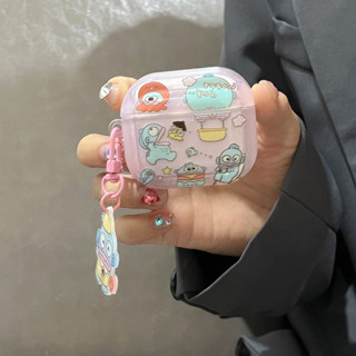 เคสหูฟังบลูทูธ ลายการ์ตูนปลาการ์ตูนน่ารัก กันกระแทก สําหรับ apple airpods รุ่น pro 1 2 3