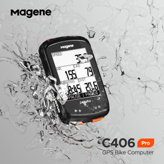 Magene C406PRO เครื่องวัดความเร็วจักรยาน ไร้สาย กันน้ํา IPX6 GPS 2.4 นิ้ว หน้าจอ LCD บลูทูธ ANT+ mtb