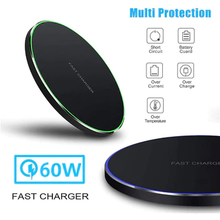 แท่นชาร์จไร้สาย 60W สําหรับ iPhone 14 13 12 11 Pro Max X Samsung Xiaomi