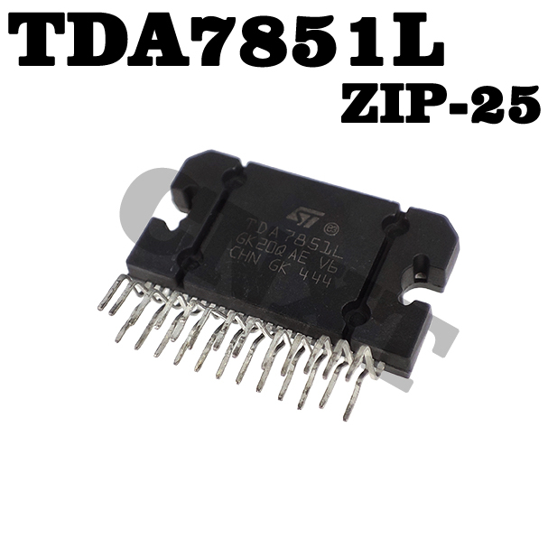 T TDA7851L ZIP25 ชิปขยายเสียงลําโพงรถยนต์ TDA7851 หมายเลข 4 กําลังขับ 75Wx4 @ 2Ω