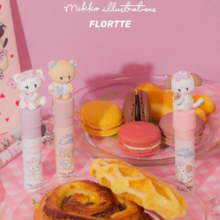 [มาใหม่] Flortte ลิปสติก เนื้อครีมนุ่ม ลายดอกไม้ MIKKO