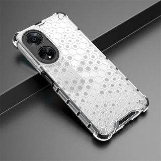 เคสโทรศัพท์มือถือ TPU PC กันกระแทก ลายรังผึ้ง สําหรับ OPPO A98 5g A1 F23 5g