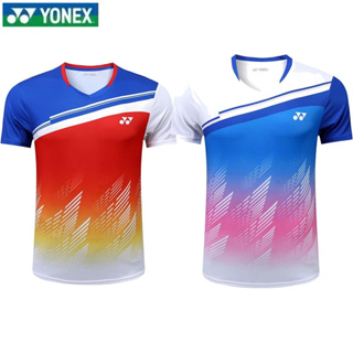 ใหม่ ชุดเสื้อกีฬาแบดมินตัน Yonex แบบแห้งเร็ว ระบายอากาศได้ดี แฟชั่นฤดูร้อน สําหรับเด็กผู้ชาย และผู้หญิง