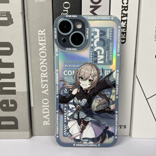 Honkai: Star Rail Qingque เคสโทรศัพท์มือถือ แบบใส ลายรางดาว สําหรับ iPhone 14 13 12 11 pro promax x xs xsmax xr 7 8 plus