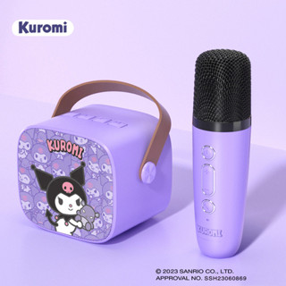 Sanrio MK255 ใหม่ ลําโพงบลูทูธไร้สาย KTV Kuromi Cinnamoroll Family คาราโอเกะ ขนาดเล็ก พร้อมไมโครโฟน แบบพกพา อายุการใช้งานแบตเตอรี่ยาวนาน