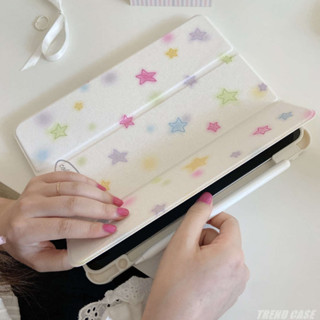 เคส ลายดาว หลากสี พร้อมช่องใส่ดินสอ สําหรับ iPad 10.2 Pro 11 9.7 Mini 6 5 10.5 Air 3 10th 9th 8th 7th 6th Generation