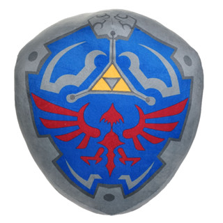 หมอนตุ๊กตานุ่ม รูปการ์ตูนเกม The Legend of Zelda Link Hylian Shield ขนาด 38 ซม. เหมาะกับของขวัญคริสต์มาส สําหรับเด็ก