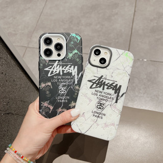 เคสโทรศัพท์มือถือ พลาสติกแข็ง ลายการ์ตูนโลโก้ stussy น่ารัก สําหรับ iPhone 14 14pro 14promax 13 13pro 13promax 12 12pro 12promax 11 11promax x xs xr xsmax