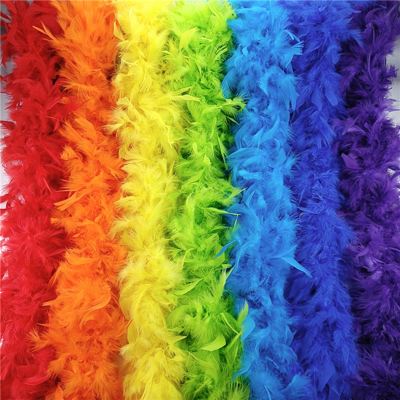 ขนไก่งวงธรรมชาติ 80 กรัม 2 เมตร สําหรับตกแต่งเสื้อผ้า ผ้าพันคอ