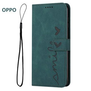 oppo A98 RENO8 T 5G เคสโทรศัพท์มือถือหนัง แบบฝาพับ ลายสัญลักษณ์ความรัก สัมผัสคล้ายผิวหนัง ตั้งได้ สําหรับ