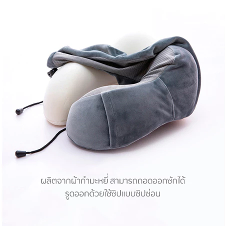 หมอนรองคอแบบพกพา นุ่ม Memory foam รองคอนเมมโมรี่โฟม หมอนรองคอรถยนต์ หมอนเดินทาง U thumbnail 8