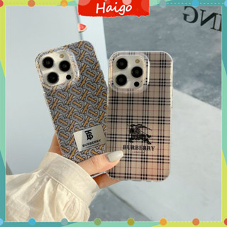 เคสโทรศัพท์มือถือ พลาสติกแข็ง BURBERY ลายโลโก้ แฟชั่น สําหรับ iPhone14 13 12 Mini 11 PRO MAX 6 6s 7 8plus SE2 X XS XR XSMAX #Hg5623