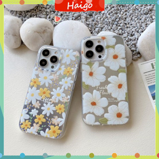 เคสโทรศัพท์มือถือ พลาสติกแข็ง Daisy ลายโลโก้ แฟชั่น สําหรับ iPhone14 13 12 Mini 11 PRO MAX 6 6s 7 8plus SE2 X XS XR XSMAX #Hg5624