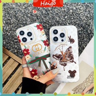 เคสโทรศัพท์มือถือ พลาสติกแข็ง GG ลายโลโก้ แฟชั่น สําหรับ iPhone14 13 12 Mini 11 PRO MAX 6 6s 7 8plus SE2 X XS XR XSMAX #Hg5625