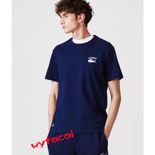 เสื้อยืดแขนสั้น Lacoste สําหรับผู้ชาย เสื้อยืดผู้ชาย เสื้อยืด