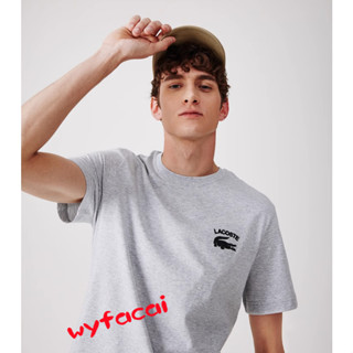 เสื้อยืดแขนสั้น Lacoste สําหรับผู้ชาย เสื้อยืดผู้ชาย เสื้อยืด