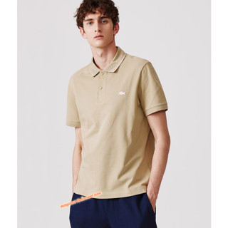 Lacoste เสื้อโปโล แขนสั้น ผ้าฝ้าย แฟชั่นสําหรับผู้ชาย